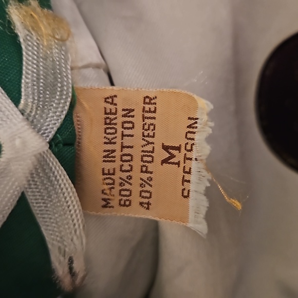 Vintage Mens STETSON Newsboy Flat Drivers Cabbie Cap Hat STITCHED YELLOW M - Picture 4 of 4